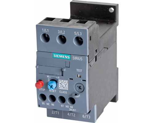 Siemens 3RU6126-4FB1 Реле перегрузки 34...40 А, размер S0, класс 10 для защиты двигателя, автономная установка Siemens 3RU6126-4FB1 Реле перегрузки 34...40 А, размер S0, класс 10 для защиты двигателя, автономная установка