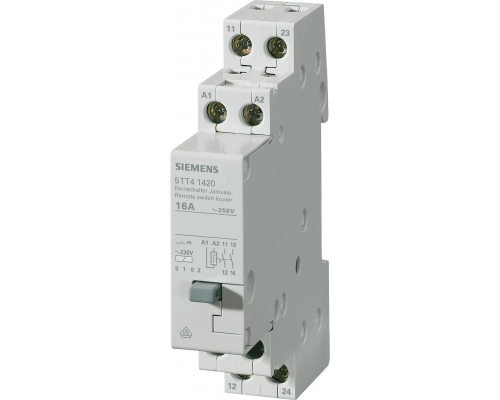 Siemens 5TT4142-2 Дистанционный выключатель 2 но с вкл.жалюзи 16а 230/24в Siemens 5TT4142-2 Дистанционный выключатель 2 но с вкл.жалюзи 16а 230/24в