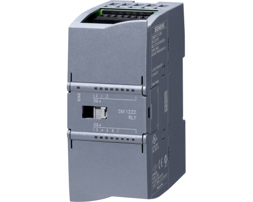 Siemens 6ES7222-1HF32-0XB0 Модуль дискретного вывода Simatic S7-1200 SM 1222, 8DO, релейные выходы 2 А Siemens 6ES7222-1HF32-0XB0 Модуль дискретного вывода Simatic S7-1200 SM 1222, 8DO, релейные выходы 2 А
