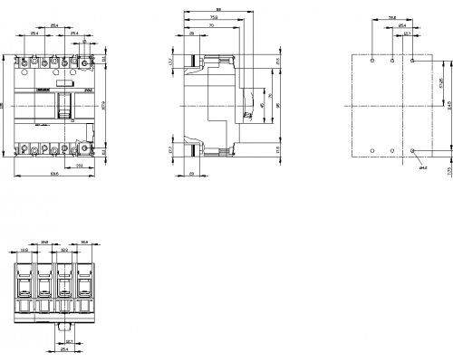 Siemens 3VA1116-5ED46-0AA0 Выключатель в литом корпусе 3va1 iec, типоразмер 160, класс откл. способности M, ICU=55kA Siemens 3VA1116-5ED46-0AA0 Выключатель в литом корпусе 3va1 iec, типоразмер 160, класс откл. способности M, ICU=55kA