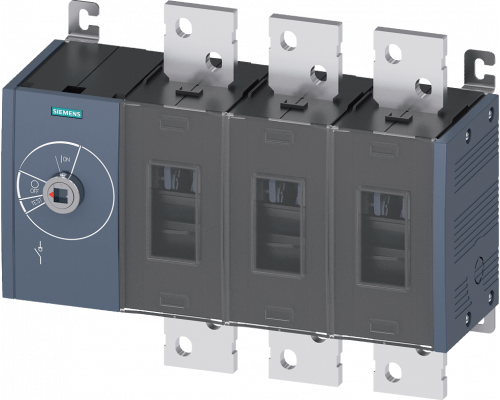 Siemens 3KD5030-0RE10-0 Выключатель-разъединитель 1000А, тр.5, 3-пол, фронт.упр. слева, базовый блок без ручки, плоские клеммы Siemens 3KD5030-0RE10-0 Выключатель-разъединитель 1000А, тр.5, 3-пол, фронт.упр. слева, базовый блок без ручки, плоские клеммы