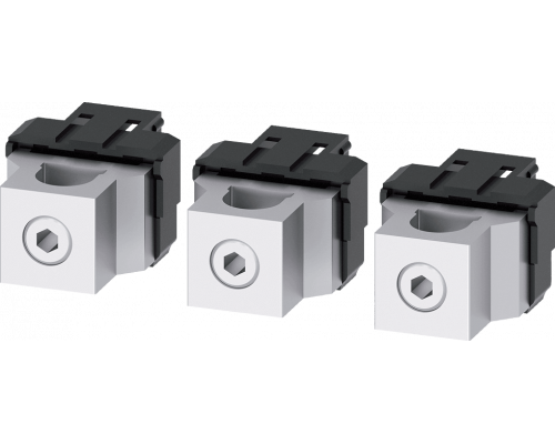 Siemens 3VA9103-0JB11 Клемма для круглого провода 3 шт. (3VA2 100/160/250, надежное соединение, высокая надежность) Siemens 3VA9103-0JB11 Клемма для круглого провода 3 шт. (3VA2 100/160/250, надежное соединение, высокая надежность)