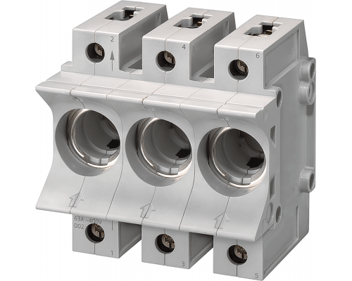 Siemens 5SG5301 Основание для плавких вставок neozed, монтаж под штукатурку, 3-полюсное, 16А, 400V/250V Siemens 5SG5301 Основание для плавких вставок neozed, монтаж под штукатурку, 3-полюсное, 16А, 400V/250V