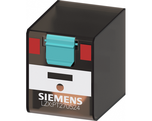 Siemens LZX:PT270524 Втычное реле с 2 плавающими контактами переменного тока на 24 вольта Siemens LZX:PT270524 Втычное реле с 2 плавающими контактами переменного тока на 24 вольта