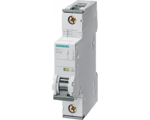 Siemens 5SY4163-8 Автоматический выключатель, 10 кА, 1-полюсный, 63 А, тип 'D', 400 В Siemens 5SY4163-8 Автоматический выключатель, 10 кА, 1-полюсный, 63 А, тип 'D', 400 В