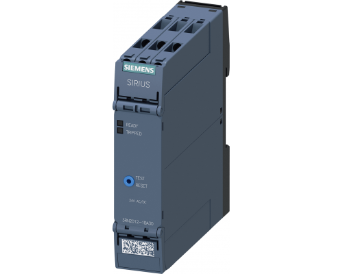 Siemens 3RN2012-1BA30 Реле термисторной защиты, 24 В, ручной/авто/дист. сброс, ATEX, 2 п-контакта, контроль цепи датчика Siemens 3RN2012-1BA30 Реле термисторной защиты, 24 В, ручной/авто/дист. сброс, ATEX, 2 п-контакта, контроль цепи датчика