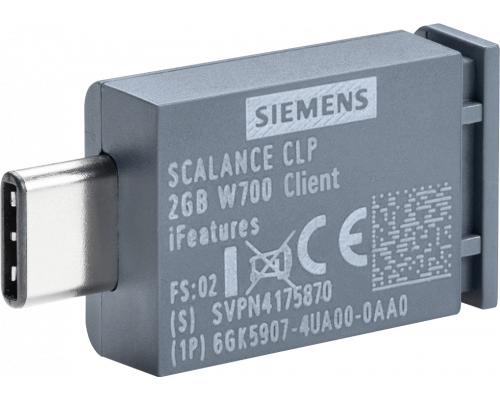 Siemens 6GK5907-4UA00-0AA0 Клиент Scalance CLP 2GB W700 для активации дополнительных функций и хранения данных Siemens 6GK5907-4UA00-0AA0 Клиент Scalance CLP 2GB W700 для активации дополнительных функций и хранения данных