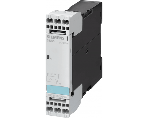 Siemens 3UG4511-2AP20 Реле контроля фаз, 3x 360-520 В, 50/60 Гц, 1 перекидной контакт Siemens 3UG4511-2AP20 Реле контроля фаз, 3x 360-520 В, 50/60 Гц, 1 перекидной контакт