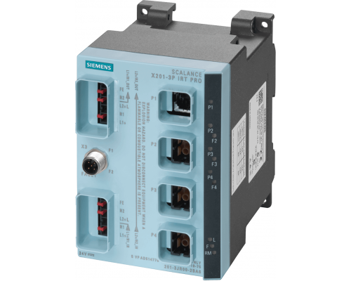 Siemens 6GK5201-3JR00-2BA6 Управляемый коммутатор Scalance X201-3P IRT PRO (1x10/100 Mbit/s RJ45, 3x100 Mbit/s L SCRJ, IP65/67) Siemens 6GK5201-3JR00-2BA6 Управляемый коммутатор Scalance X201-3P IRT PRO (1x10/100 Mbit/s RJ45, 3x100 Mbit/s L SCRJ, IP65/67)