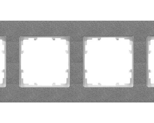 Siemens 5TG1114-2 Рамка для электроустановочного изделия, 4-местная, черный металлик Siemens 5TG1114-2 Рамка для электроустановочного изделия, 4-местная, черный металлик