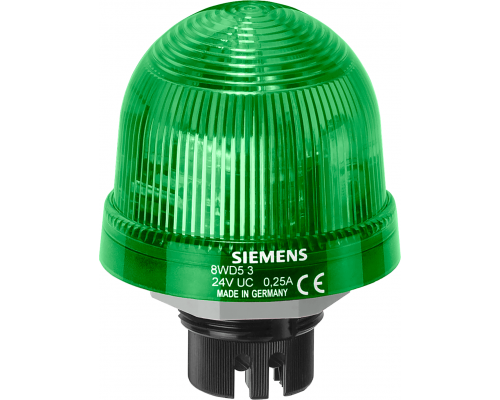 Siemens 8WD5320-5DC Встроенный светильник-сигнальное устройство, 24V, зеленый цвет Siemens 8WD5320-5DC Встроенный светильник-сигнальное устройство, 24V, зеленый цвет