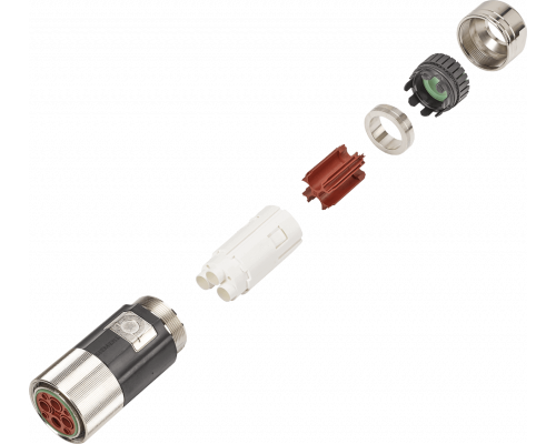 Siemens 6FX2003-0LU20 Силовой штекер, типоразмер 3 6-пол., гнездо, накидной гайкой Siemens 6FX2003-0LU20 Силовой штекер, типоразмер 3 6-пол., гнездо, накидной гайкой