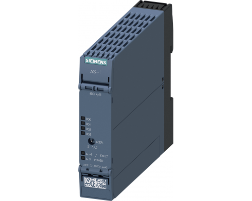 Siemens 3RK2100-1CG00-2AA2 Модуль as-i Slimline Compact SC22.5, цифровой, A/B-подчиненный, 4 выхода, 24 В DC Siemens 3RK2100-1CG00-2AA2 Модуль as-i Slimline Compact SC22.5, цифровой, A/B-подчиненный, 4 выхода, 24 В DC