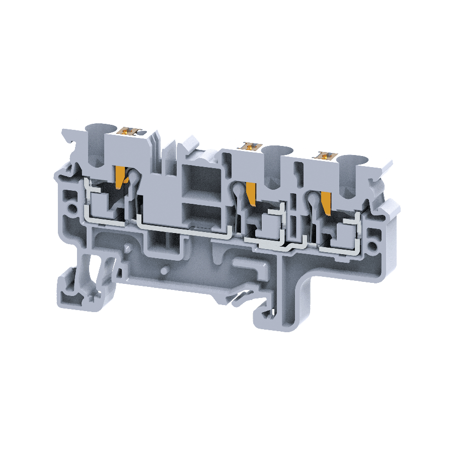 KEAZ Клемма с 3-мя контактами push-in OptiClip СP-4-TRIPLET-I-серый KEAZ Клемма с 3-мя контактами push-in OptiClip СP-4-TRIPLET-I-серый