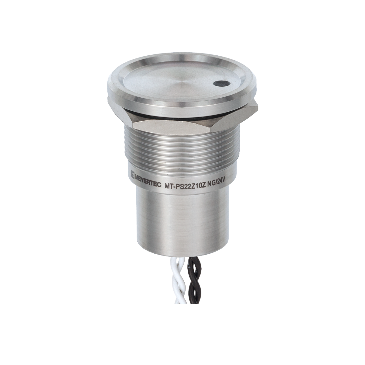 MT-PS22Z10ZNG Пьезокнопка, Ø22 мм, подсветка точкой (-/зеленая), NO, с фиксацией, 24В AC/DC, IP68 MT-PS22Z10ZNG Пьезокнопка, Ø22 мм, подсветка точкой (-/зеленая), NO, с фиксацией, 24В AC/DC, IP68