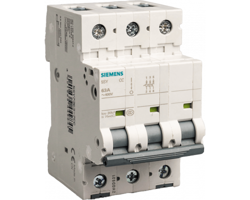 Siemens 5SY7350-7CC Автоматический выключатель, 400 В, 15 кА, 3 полюса, C-характеристика, 50 А Siemens 5SY7350-7CC Автоматический выключатель, 400 В, 15 кА, 3 полюса, C-характеристика, 50 А