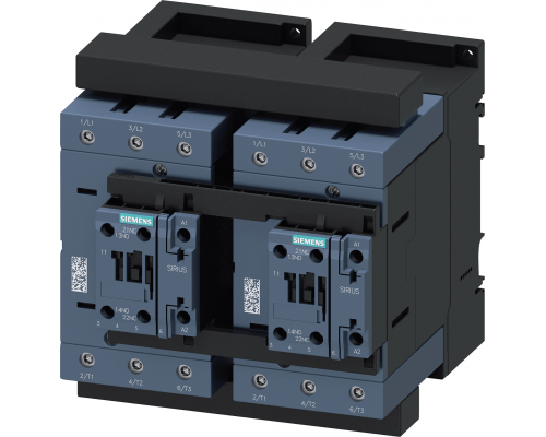 Siemens 3RA2347-8XB30-1AL2 Реверсивная комбинация, 55 кВт, 400/230 В, 50/60 Гц, 3-полюсн., S3, с винтовыми зажимами Siemens 3RA2347-8XB30-1AL2 Реверсивная комбинация, 55 кВт, 400/230 В, 50/60 Гц, 3-полюсн., S3, с винтовыми зажимами