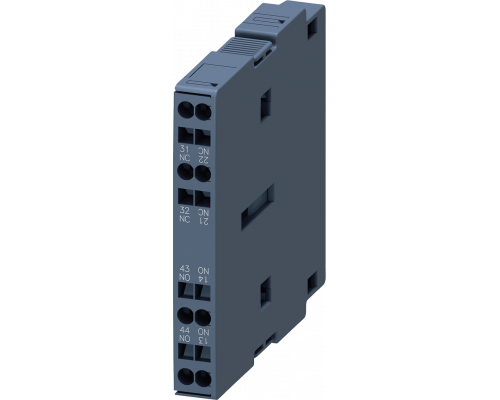 Siemens 3RH1921-2DA11 Блок дополнительных контактов, 1нo+1нз, d in en 50012, для пускателей, типоразмер s0..s3 Siemens 3RH1921-2DA11 Блок дополнительных контактов, 1нo+1нз, d in en 50012, для пускателей, типоразмер s0..s3