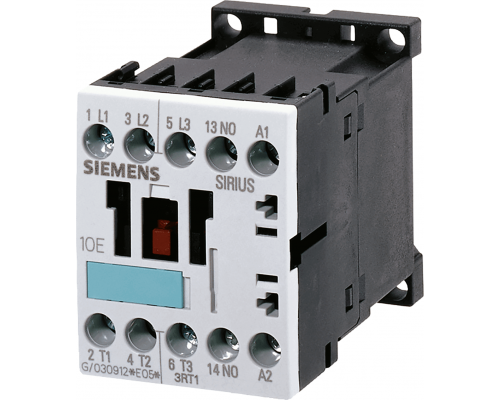 Siemens 3RT1015-1AP01 Контактор трехполюсный, переменного тока, 3 кВт/400 В, 1 нормально открытый контакт, 230 В/50 Гц, типоразмер S00 Siemens 3RT1015-1AP01 Контактор трехполюсный, переменного тока, 3 кВт/400 В, 1 нормально открытый контакт, 230 В/50 Гц, типоразмер S00