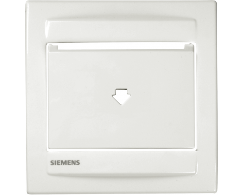 Siemens 5TG5530-7WH Накладки для розеток с крышкой Iris, рама hotelcard, выключатель, задержка 1 минуты, полярный белый Siemens 5TG5530-7WH Накладки для розеток с крышкой Iris, рама hotelcard, выключатель, задержка 1 минуты, полярный белый