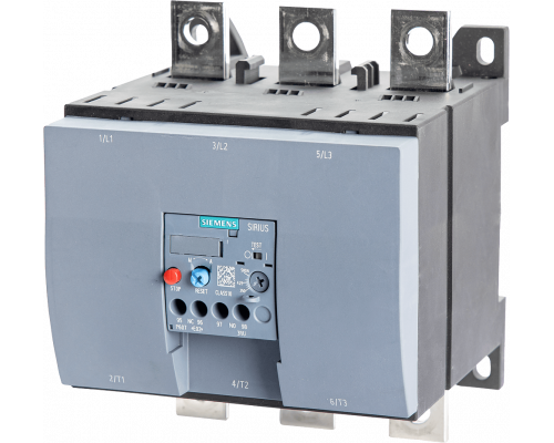Siemens 3RU5176-5JB1 Реле перегрузки CT 350-500 А, размер S12, класс 10 для защиты двигателя, односторонний монтаж Siemens 3RU5176-5JB1 Реле перегрузки CT 350-500 А, размер S12, класс 10 для защиты двигателя, односторонний монтаж
