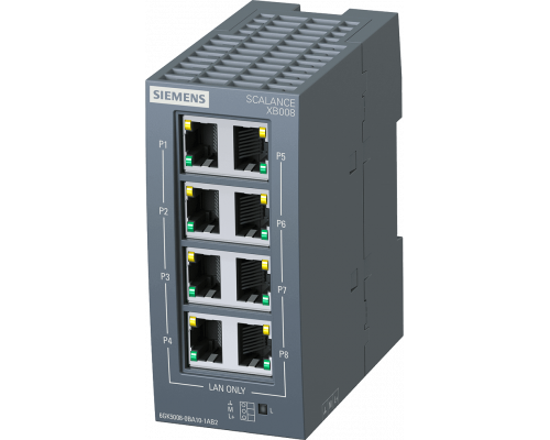 Siemens 6GK5008-0BA10-1AB2 Промышленный коммутатор для Ethernet 10/100 Мбит/с, 8 портов RJ45, IP20, 24 В Siemens 6GK5008-0BA10-1AB2 Промышленный коммутатор для Ethernet 10/100 Мбит/с, 8 портов RJ45, IP20, 24 В