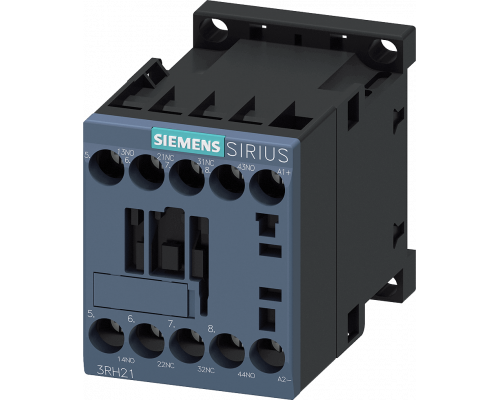 Siemens 3RH2122-1FB40 Вспомогательный контактор, контакты 2но+2нз, 24в DC, встроенный диод, типоразмер S00 Siemens 3RH2122-1FB40 Вспомогательный контактор, контакты 2но+2нз, 24в DC, встроенный диод, типоразмер S00