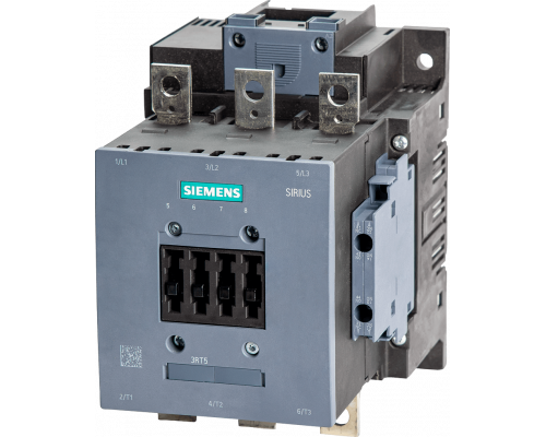 Siemens 3RT5055-6AR36 Контактор 440...480 В, 400 В, 3 полюса, размер S6, с пружинными контактами Siemens 3RT5055-6AR36 Контактор 440...480 В, 400 В, 3 полюса, размер S6, с пружинными контактами