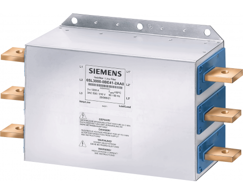 Siemens 6SL3000-0BG36-0AA0 Сетевой фильтр класса A1, вход 3ac 660-690V, 50/60Гц, 600A, NMA A5E00105351 Siemens 6SL3000-0BG36-0AA0 Сетевой фильтр класса A1, вход 3ac 660-690V, 50/60Гц, 600A, NMA A5E00105351