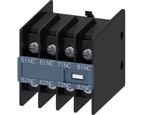 Siemens 3RH2911-4GA04 Модуль блок-контактов, 4нз: 1нз, 1нз, 1нз, 1нз для вспомогательного контактора типоразмер s00 Siemens 3RH2911-4GA04 Модуль блок-контактов, 4нз: 1нз, 1нз, 1нз, 1нз для вспомогательного контактора типоразмер s00