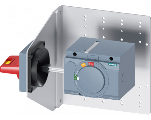 Siemens 3VA9267-0PK55 Поворотный привод с установкой на боковую стенку, аварийным остановом, IP65 и монтажной планкой Siemens 3VA9267-0PK55 Поворотный привод с установкой на боковую стенку, аварийным остановом, IP65 и монтажной планкой