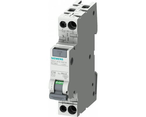 Siemens 5SV1313-1KK04 Дифференциальный автомат 1P+N 4.5 kA тип AC 30 mA C4 Siemens 5SV1313-1KK04 Дифференциальный автомат 1P+N 4.5 kA тип AC 30 mA C4