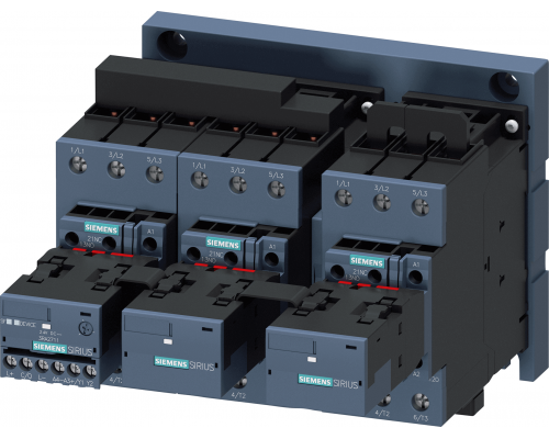 Siemens 3RA2437-8XE32-1NB3 Сборка для подключения по схеме звезда-треугольник, 55 кВт, 400 В, 24 В DC, типоразмер S2 Siemens 3RA2437-8XE32-1NB3 Сборка для подключения по схеме звезда-треугольник, 55 кВт, 400 В, 24 В DC, типоразмер S2