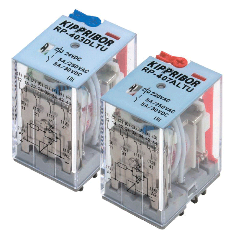ОВЕН Промежуточные реле KIPPRIBOR серии RP общепромышленные (4-контактные) ОВЕН Промежуточные реле KIPPRIBOR серии RP общепромышленные (4-контактные)