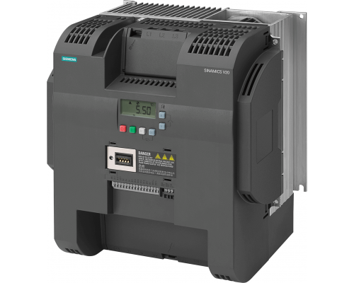 Siemens 6SL3210-5BE32-2CV0 Частотное преобразование Sinamics V20, 22 кВт, напряжение 380-480 В, с фильтром C3-i/O Siemens 6SL3210-5BE32-2CV0 Частотное преобразование Sinamics V20, 22 кВт, напряжение 380-480 В, с фильтром C3-i/O