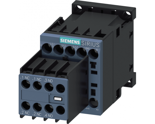 Siemens 3RT2016-1BB44 Контактор, 3 полюса, AC-3, 4 кВт/400 В, 2NO+2NC, DC 24V, S00, винтовые клеммы Siemens 3RT2016-1BB44 Контактор, 3 полюса, AC-3, 4 кВт/400 В, 2NO+2NC, DC 24V, S00, винтовые клеммы