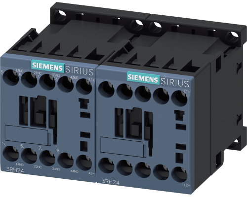 Siemens 3RH2431-1BF40 Контактор вспомогательный с защелкой, 3s+1oe DC 110V, типоразмер S00, клеммы Siemens 3RH2431-1BF40 Контактор вспомогательный с защелкой, 3s+1oe DC 110V, типоразмер S00, клеммы