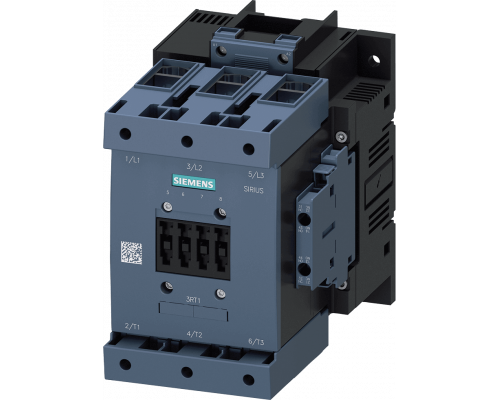 Siemens 3RT1055-1AF36 Силовой контактор, AC-3 150 А, 75 кВт/400 В, DC 110–127 В, 2 но + 2 нз, S6 Siemens 3RT1055-1AF36 Силовой контактор, AC-3 150 А, 75 кВт/400 В, DC 110–127 В, 2 но + 2 нз, S6