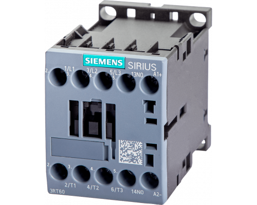 Siemens 3RT6018-1BF41 Контактор постоянного тока на 110 В, 7,5 кВт, 400 В, 3 полюса, с дополнительными контактами Siemens 3RT6018-1BF41 Контактор постоянного тока на 110 В, 7,5 кВт, 400 В, 3 полюса, с дополнительными контактами