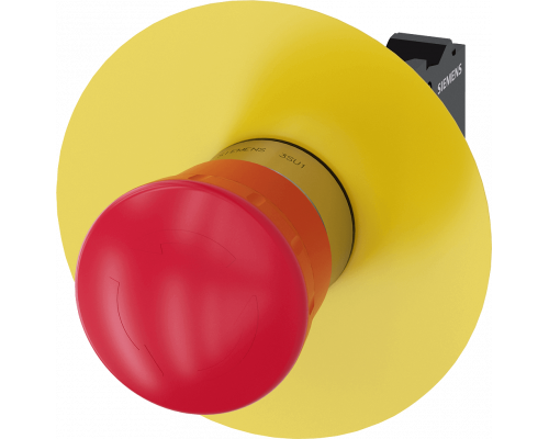 Siemens 3SU1150-1HB20-3PF0 Грибовидная кнопка аварийного останова, 22 мм, металл, красный, с держателем, 1 НЗ, 1 НЗ Siemens 3SU1150-1HB20-3PF0 Грибовидная кнопка аварийного останова, 22 мм, металл, красный, с держателем, 1 НЗ, 1 НЗ