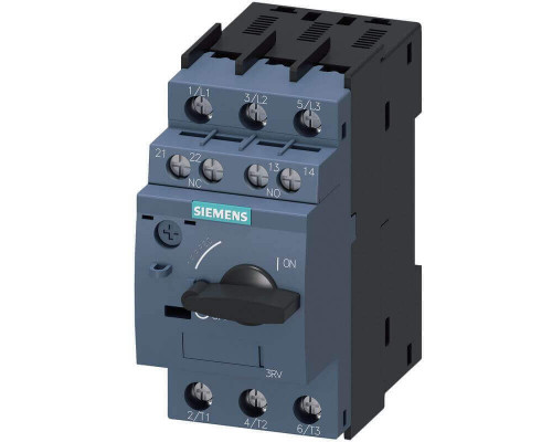 Siemens 3RV6011-1HA15 Автоматический выключатель для защиты двигателя, 8 A, класс 10, 1 НО + 1 НЗ Siemens 3RV6011-1HA15 Автоматический выключатель для защиты двигателя, 8 A, класс 10, 1 НО + 1 НЗ
