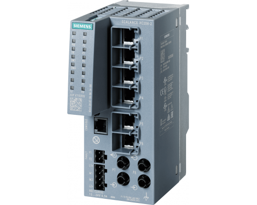 Siemens 6GK5206-2BB00-2AC2 Управляемый коммутатор Scalance xc206-2, 6x RJ45, 2x SFP, 100 Мбит/с, 24В, -40°C/+70°C Siemens 6GK5206-2BB00-2AC2 Управляемый коммутатор Scalance xc206-2, 6x RJ45, 2x SFP, 100 Мбит/с, 24В, -40°C/+70°C