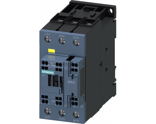 Siemens 3RT2038-3SP30 Контактор, AC-3, 80 А/400 В, S2, трехполюсный, 175–280 В AC/DC, F-PLC-IN, с варистором, 1 НЗ Siemens 3RT2038-3SP30 Контактор, AC-3, 80 А/400 В, S2, трехполюсный, 175–280 В AC/DC, F-PLC-IN, с варистором, 1 НЗ
