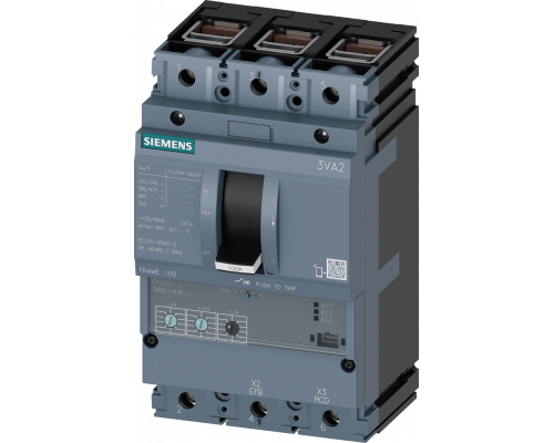 Siemens 3VA2010-5HL36-0AF0 Выключатель в литом корпусе 3va2 IEC, типоразмер 100, откл. способность M ICU=55kA @ 415 В, 3-полюс. Siemens 3VA2010-5HL36-0AF0 Выключатель в литом корпусе 3va2 IEC, типоразмер 100, откл. способность M ICU=55kA @ 415 В, 3-полюс.