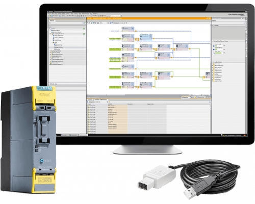 Siemens 3SK2941-2AA11 Стартовый комплект для реле безопасности 3sk2, базовый модуль и USB-кабель Siemens 3SK2941-2AA11 Стартовый комплект для реле безопасности 3sk2, базовый модуль и USB-кабель