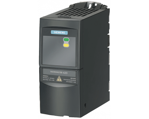 Siemens 6SE6440-2UD13-7AA1 Частотное устройство для управления электродвигателем, 380-480 В, 0.37 кВт, IP20 Siemens 6SE6440-2UD13-7AA1 Частотное устройство для управления электродвигателем, 380-480 В, 0.37 кВт, IP20