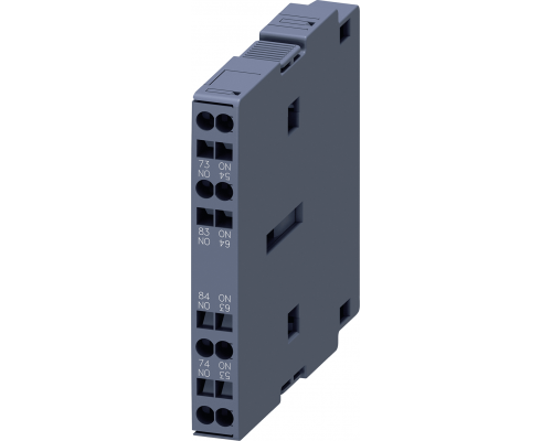 Siemens 3RH1921-2EA20 Блок дополнительных контактов, 2 контакта, DIN EN50005, боковой, 17.5 мм, винтовые клеммы Siemens 3RH1921-2EA20 Блок дополнительных контактов, 2 контакта, DIN EN50005, боковой, 17.5 мм, винтовые клеммы