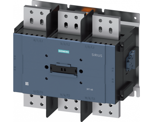 Siemens 3RT1487-6AP36 Контактор, AC-1, 2650 А/1000 В, трехполюсный, 100–240 В AC/100–220 В DC, с варистором Siemens 3RT1487-6AP36 Контактор, AC-1, 2650 А/1000 В, трехполюсный, 100–240 В AC/100–220 В DC, с варистором