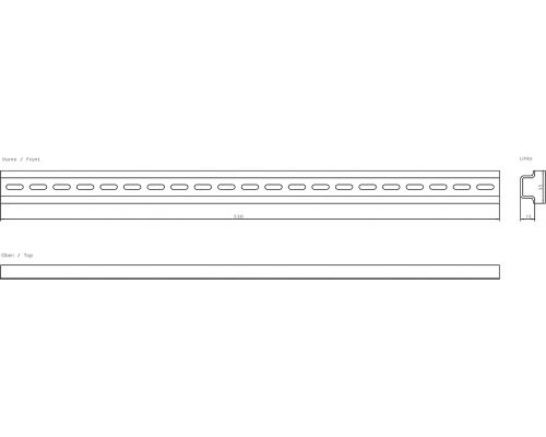 Siemens 6ES5710-8MA21 Профильная шина для шкафов управления, длина 530 мм, для шкафов 600 мм Siemens 6ES5710-8MA21 Профильная шина для шкафов управления, длина 530 мм, для шкафов 600 мм
