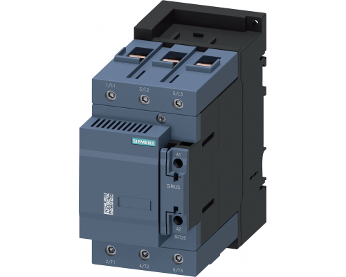 Siemens 3RT2646-1AF05 Контактор конденсатора AC-6B 100 квар, 400 В, 2 НЗ, 110 В AC, 50 Гц, 3-полюсный, S3 Siemens 3RT2646-1AF05 Контактор конденсатора AC-6B 100 квар, 400 В, 2 НЗ, 110 В AC, 50 Гц, 3-полюсный, S3